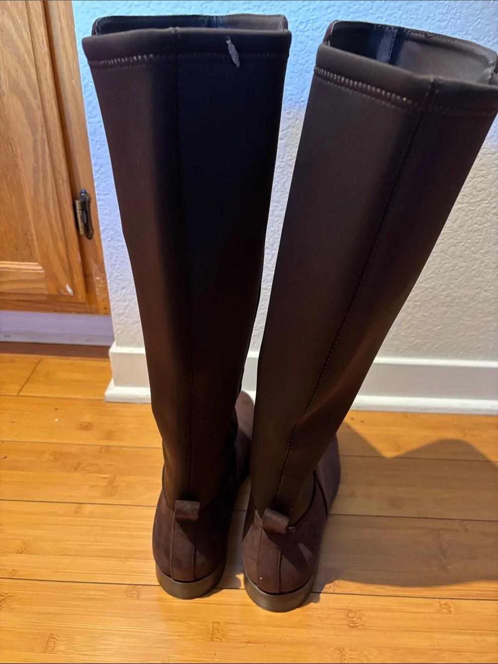 Splendid Over-the-Knee Suede Boots in Dark Brown